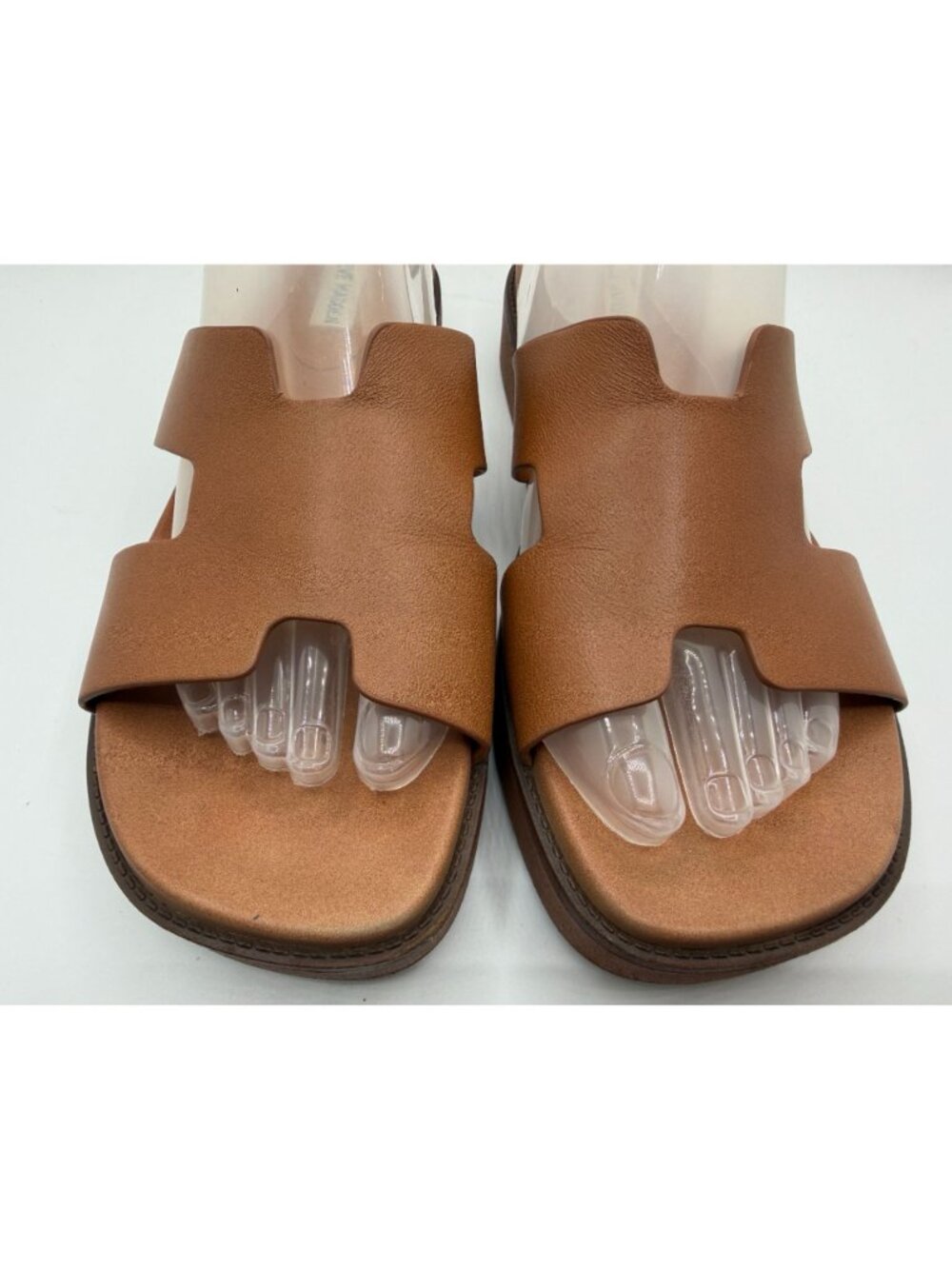 Steve Madden Riches Sandals Women Size 10M Tan Leather Platform Shoes - Picture 5 of 16